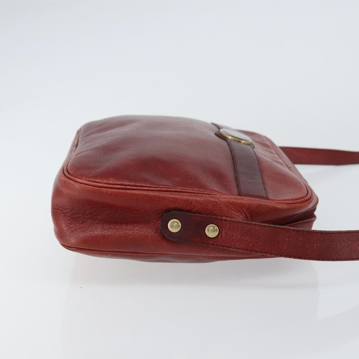 Christian Dior Vintage Shoulder Bag Leather, RED, LEATHER, Shoulder bag