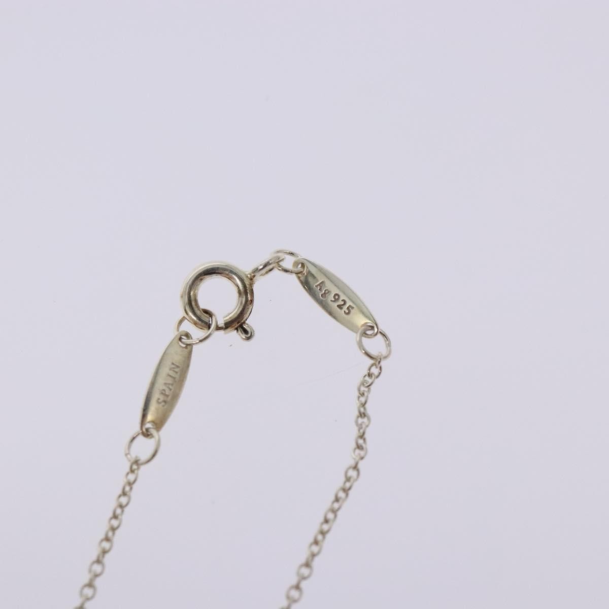 Tiffany & Co. Elsa Peretti Open Heart Pendant Necklace Sterling Silver, SILVER, SILVER, Necklace