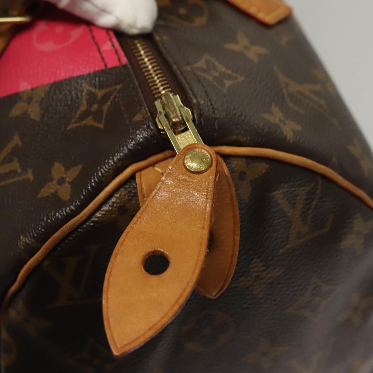 Louis Vuitton Speedy Handbag Limited Edition V Monogram Canvas, BROWN, CANVAS, Handbag