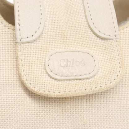 Chloe Vintage handbag Leather, WHITE, CANVAS, Handbag
