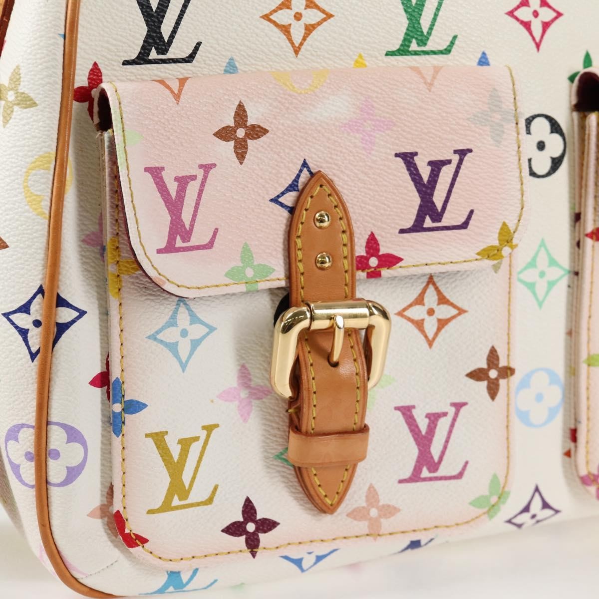 Louis Vuitton Lodge Handbag Monogram Multicolor, WHITE, CANVAS, Handbag