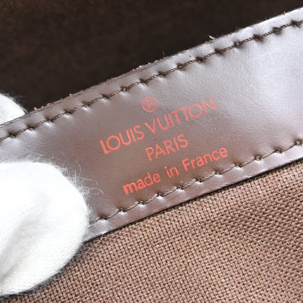 Louis Vuitton Naviglio Handbag Damier, BROWN, CANVAS, Shoulder bag