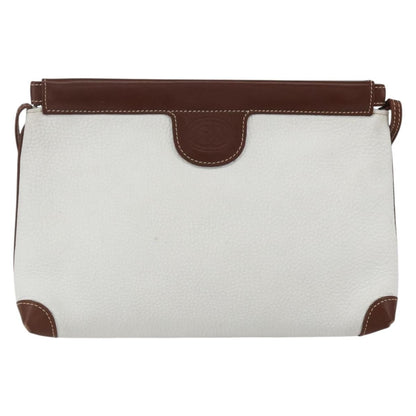 Gucci Vintage Shoulder Bag Leather, WHITE, LEATHER, Shoulder bag