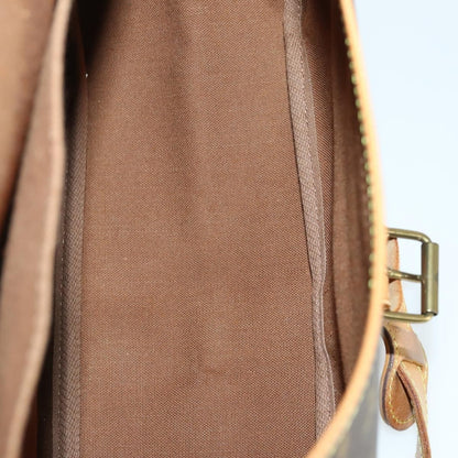 Louis Vuitton Saumur Handbag Monogram Canvas, BROWN, CANVAS, Shoulder bag