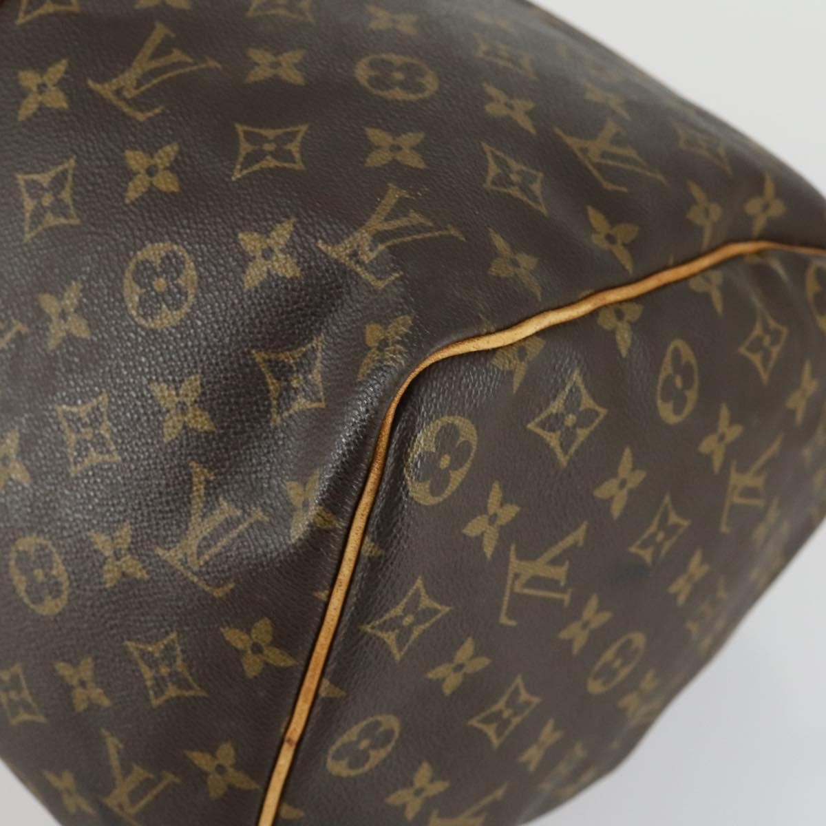 Louis Vuitton Keepall Bag Monogram Canvas, BROWN, CANVAS, Travel bag