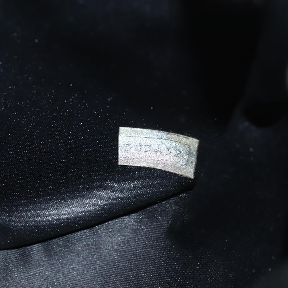 Chanel Vintage Half Moon Chain Bag Quilted Satin with Braided Detail, BLACK, SATIN, Handbag