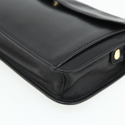 Celine Clutch Bag Leather, Black, Leather, Clutch