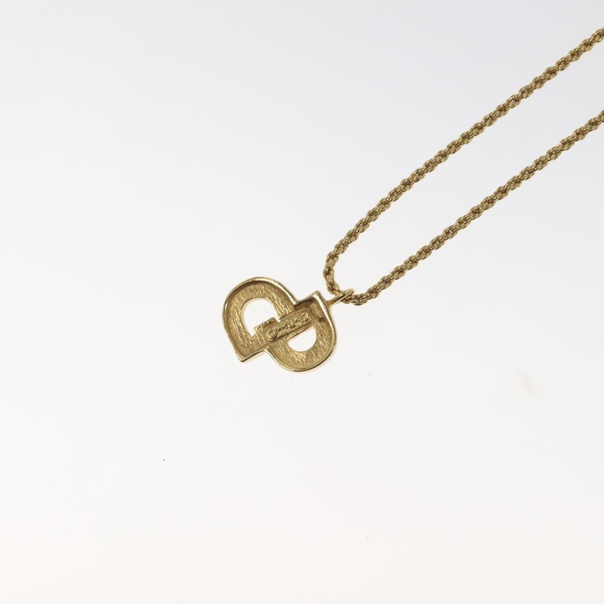 Christian Dior CD Pendant Necklace Gold-plated, GOLD, GOLD_PLATED, Necklace