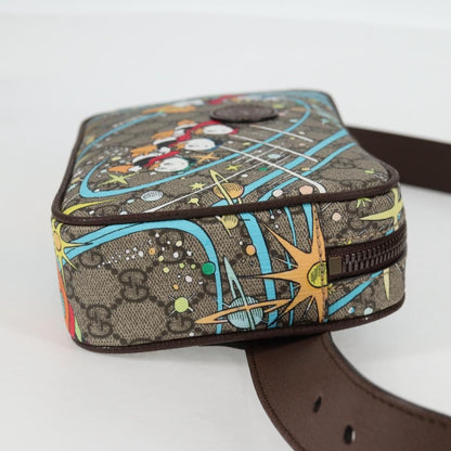 Gucci Disney Donald Duck Belt Bag Printed GG Coated Canvas, BEIGE, PVC, Shoulder bag