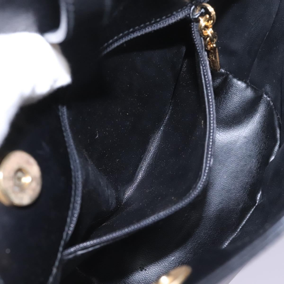 Salvatore Ferragamo Vintage Shoulder Bag Leather, BLACK, LEATHER, Shoulder bag