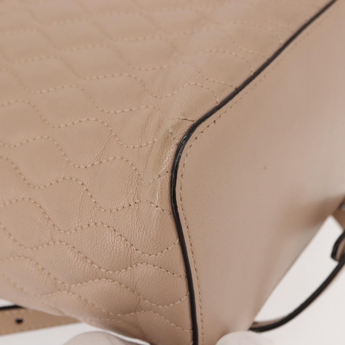Bally Vintage Backpack Quilted Leather, Pink, Leather, Backpack