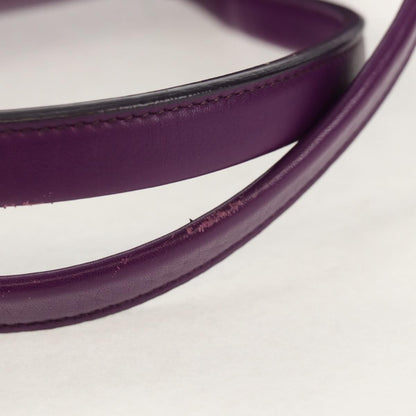 Salvatore Ferragamo Gancini Lock Flap Tote Leather, PURPLE, LEATHER, Handbag