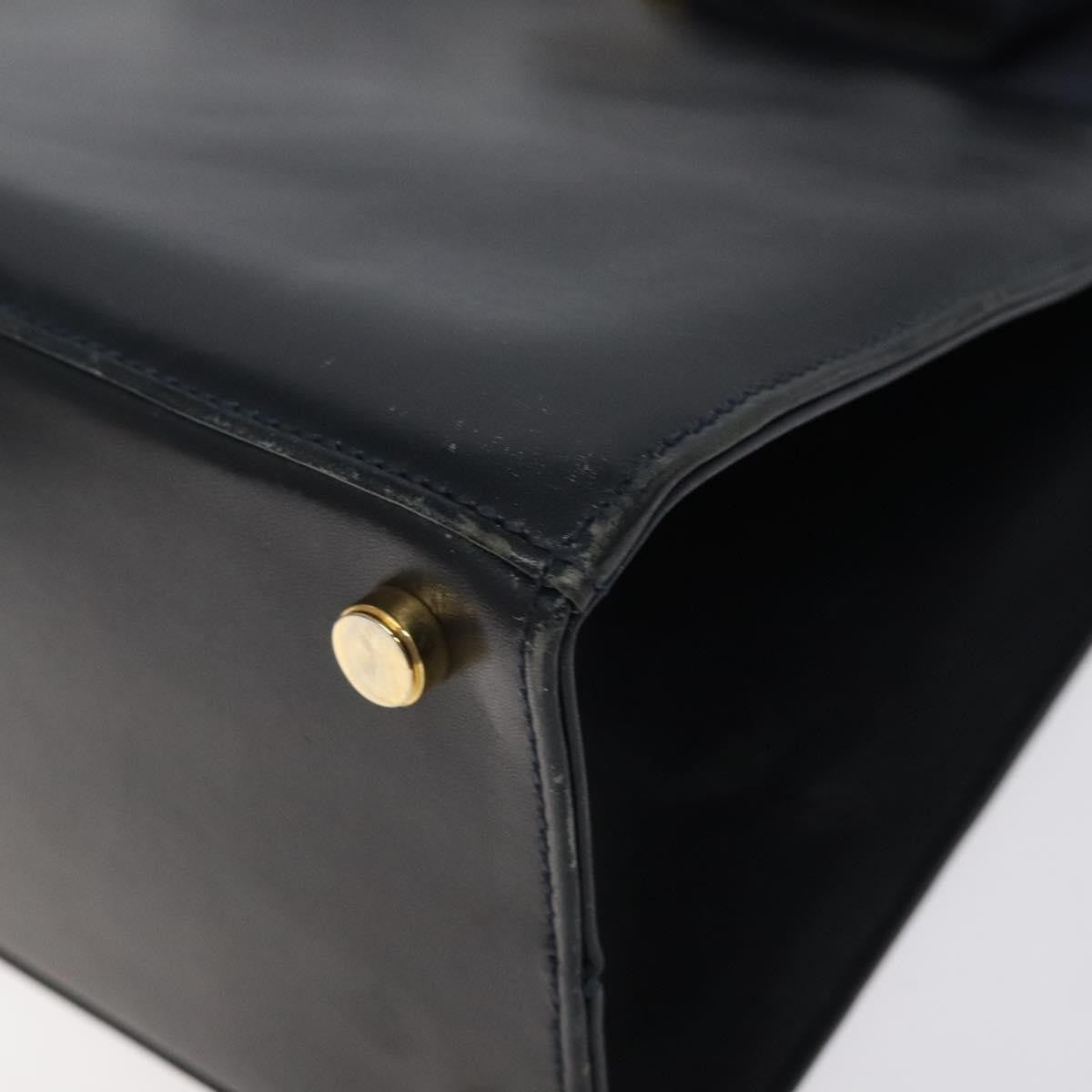 Salvatore Ferragamo Convertible Vara Bow Tote Leather, NAVY, LEATHER, Tote bag