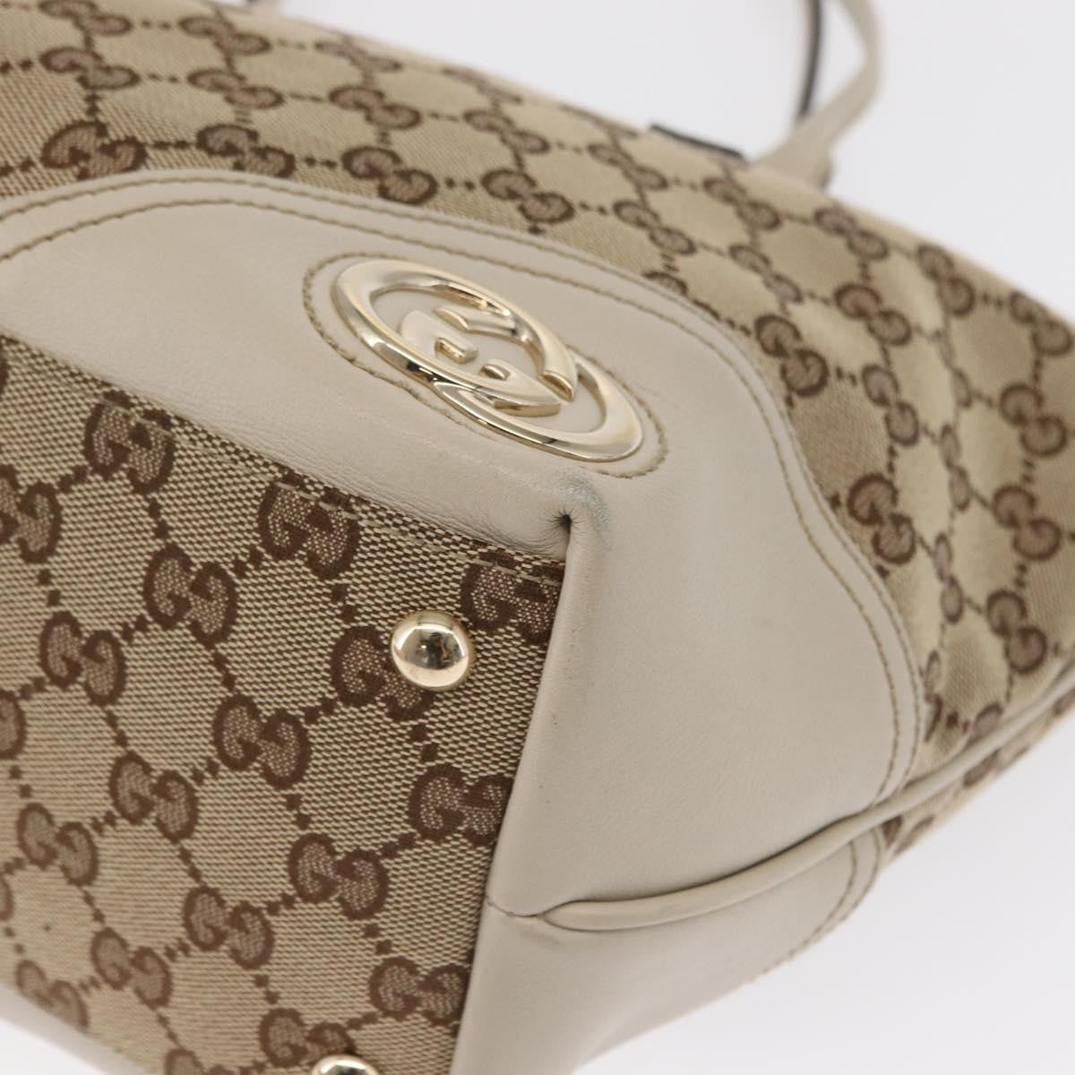 Gucci New Britt Tote GG Canvas, BEIGE, CANVAS, Tote bag