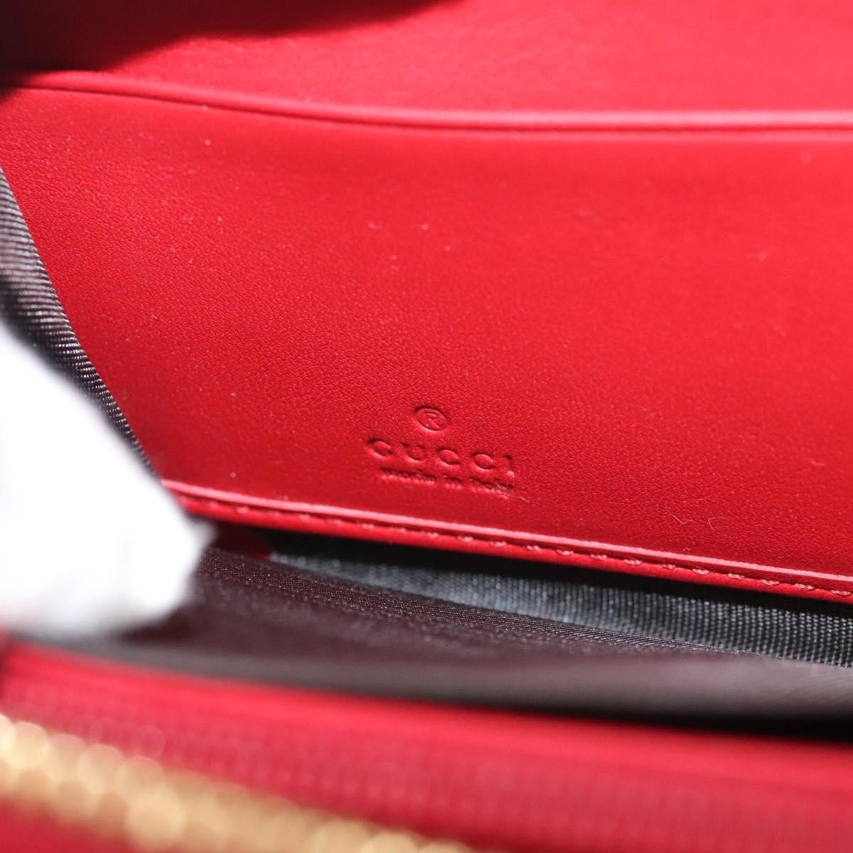 Gucci Bamboo Tassel Zip Organizer Wallet Leather, RED, LEATHER, Wallets