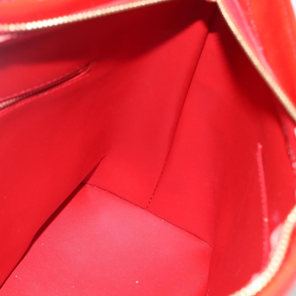 Louis Vuitton Houston Handbag Monogram Vernis, RED, PATENT_LEATHER, Handbag