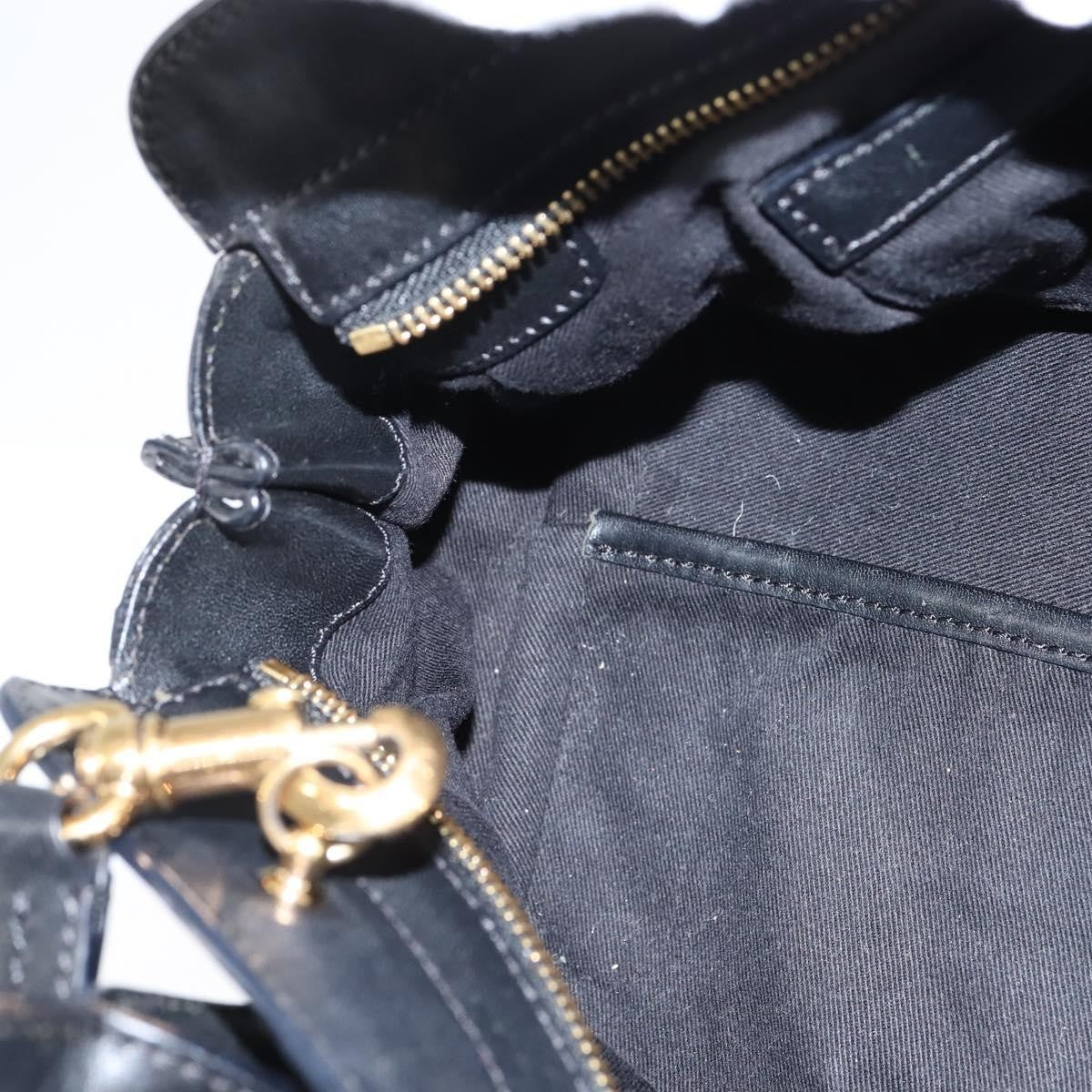 Chloe Alice Satchel Leather, BLACK, LEATHER, Handbag