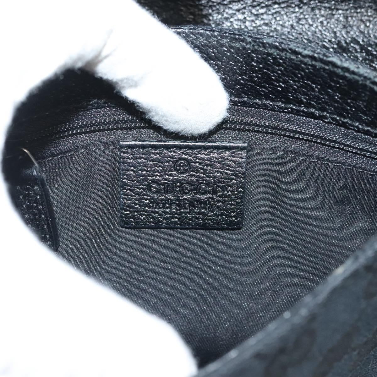 Gucci Buckle Belt Bag GG Canvas, Black, Canvas, Belt