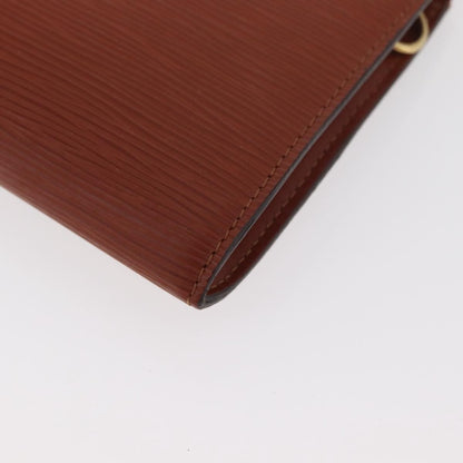 Louis Vuitton Pochette Accessoires Epi Leather, Brown, Leather, Clutch