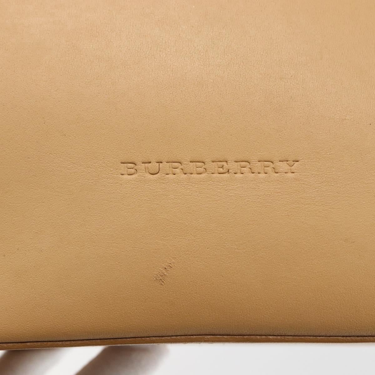 Burberry Vintage Handbag Leather, BEIGE, LEATHER, Handbag