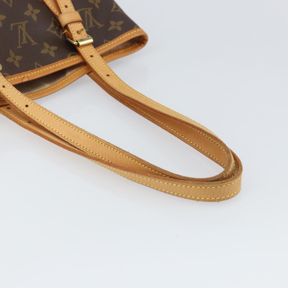 Louis Vuitton Petit Bucket Bag Monogram Canvas, BROWN, CANVAS, Tote bag