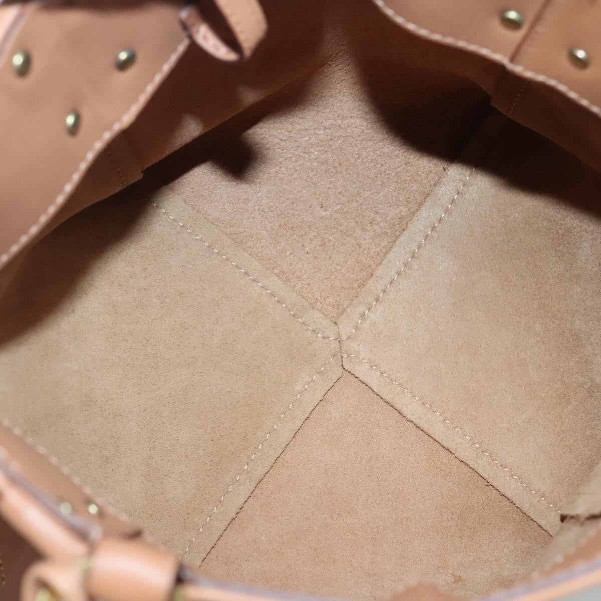 Gucci Vintage Handbag Leather, BEIGE, LEATHER, Handbag
