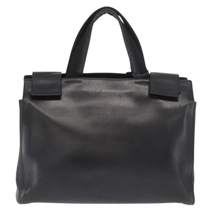 Prada Vintage Briefcase Leather, BLACK, LEATHER, Briefcase