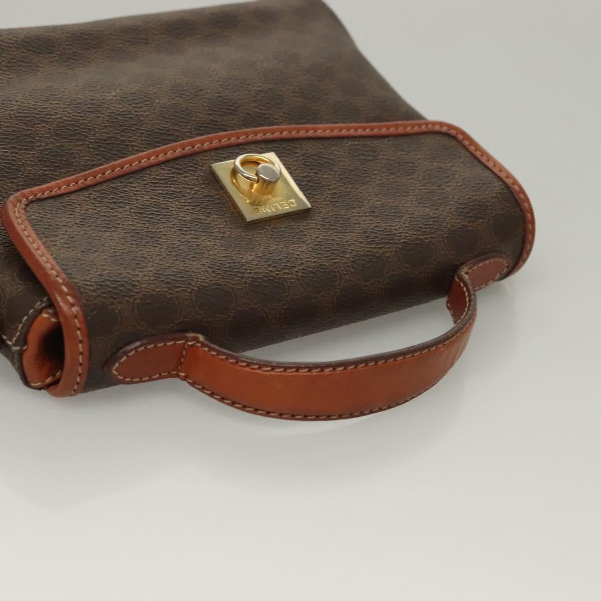 Celine Triomphe vintage handbag Macadam canvas, BROWN, CANVAS, Handbag