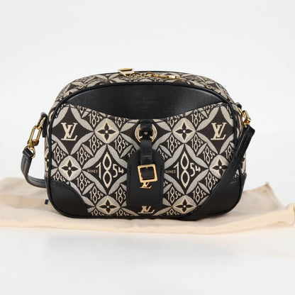 Louis Vuitton Deauville Handbag Limited Edition Since 1854 Monogram Jacquard, BLACK, CANVAS, Handbag