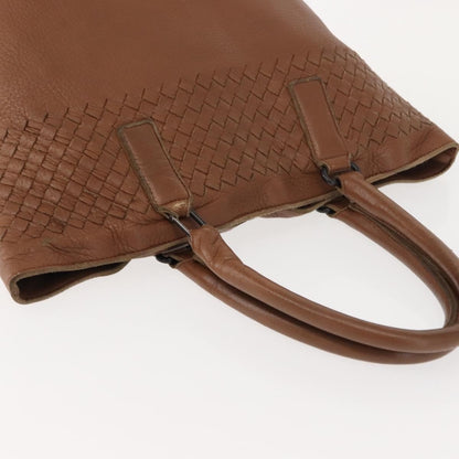Bottega Veneta Intrecciato Tote Leather, BROWN, LEATHER, Tote bag