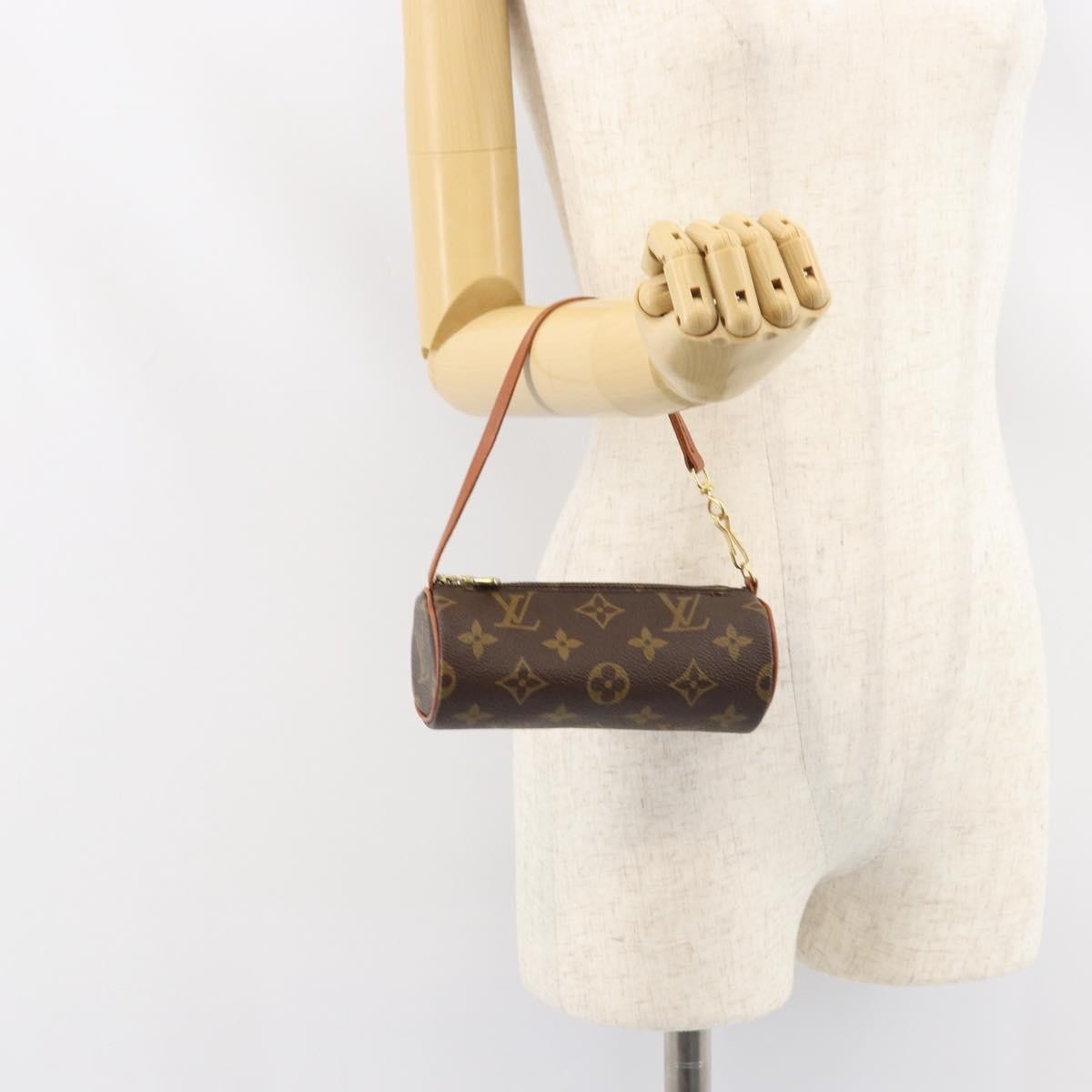 Louis Vuitton Papillon Pochette Monogram Canvas, BROWN, CANVAS, Clutche & pouche