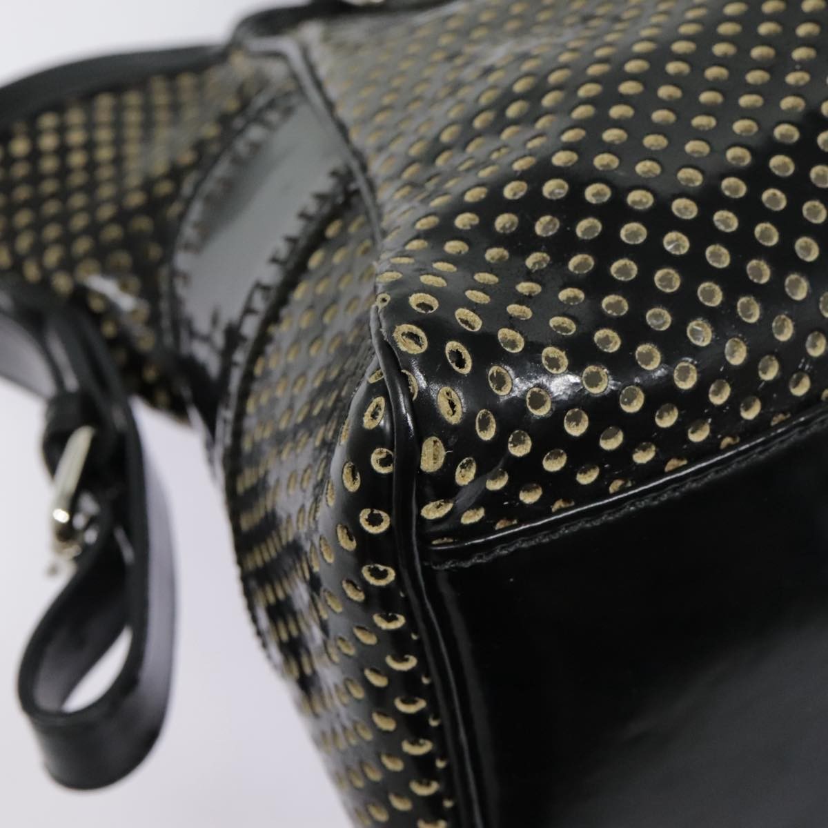 Fendi Bag Du Jour Perforated Leather, BLACK, LEATHER, Handbag