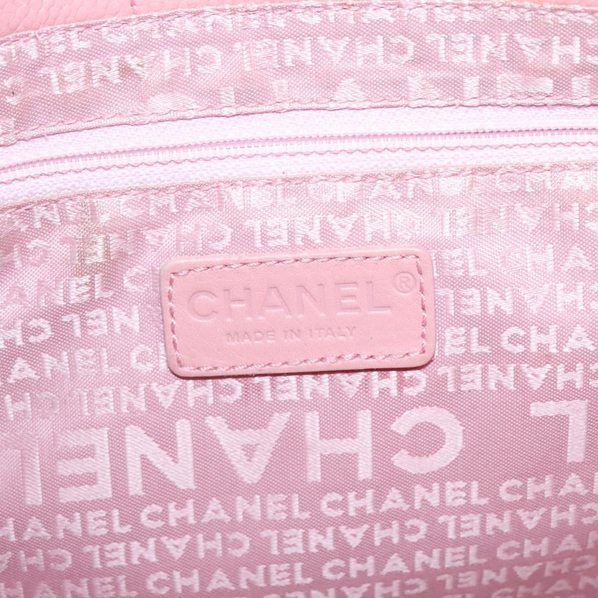 Chanel Chocolate Bar Coco Mark handbag Caviar skin, PINK, LEATHER, Handbag