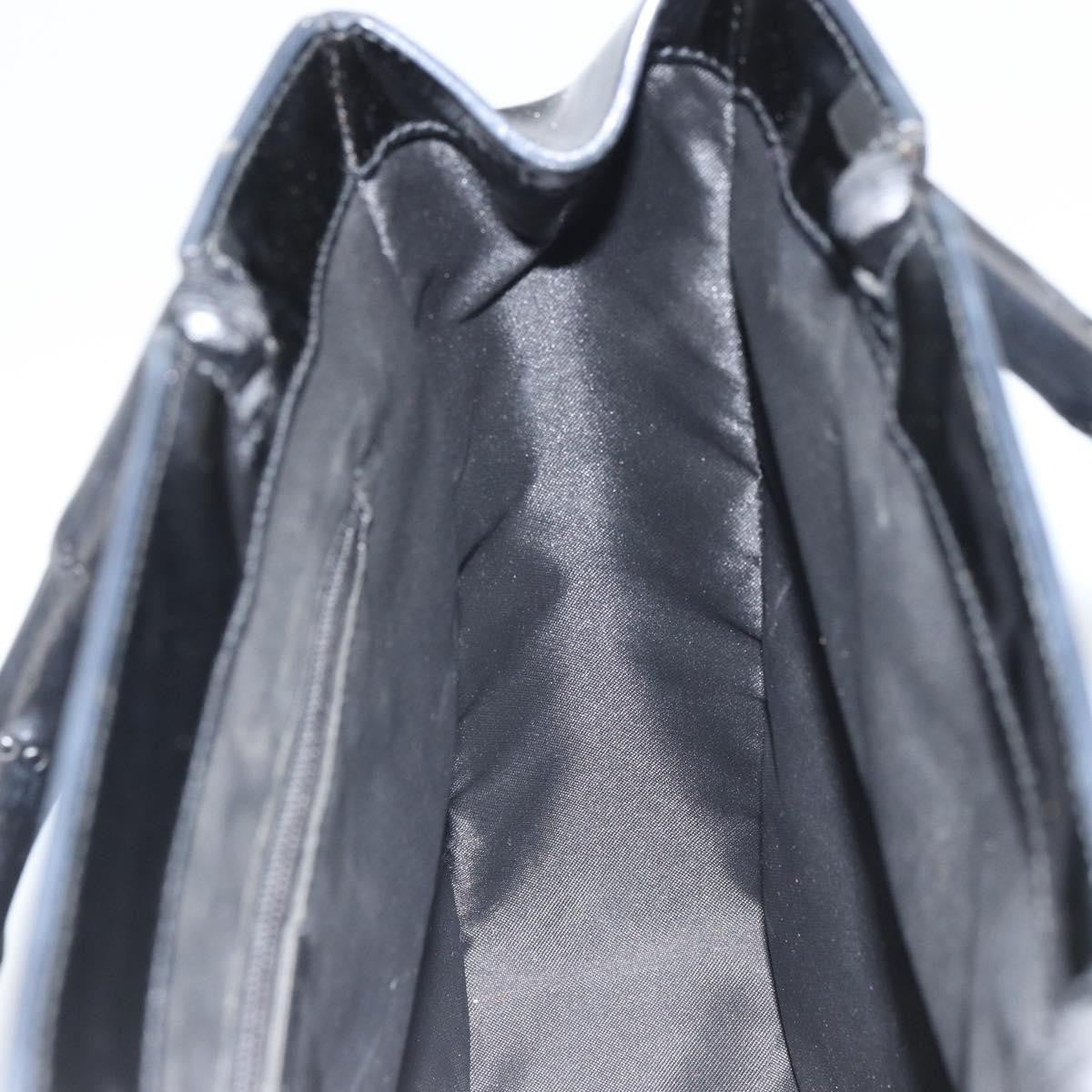 Gucci Vintage Bamboo Handle Bag Patent leather, BLACK, PATENT_LEATHER, Handbag