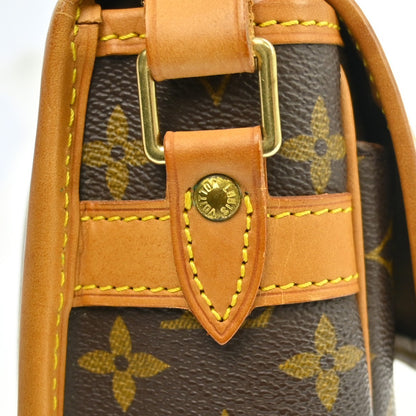 Louis Vuitton Sologne Handbag Monogram Canvas, Brown, Canvas, Shoulder Bag