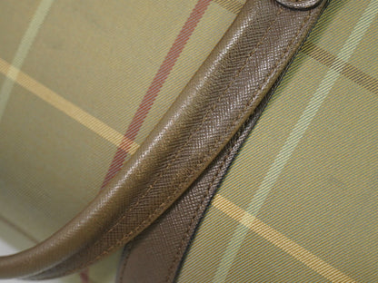 Burberry Nova check boston bag Canvas, KHAKI, CANVAS, Handbag