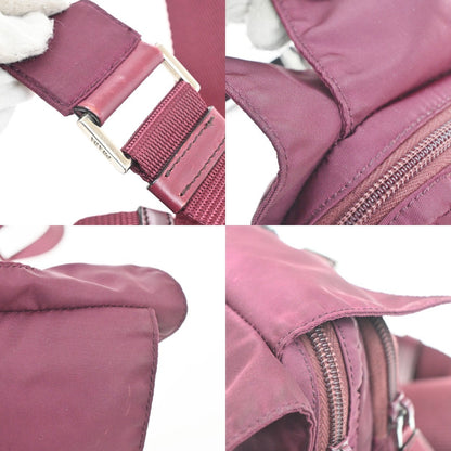Prada Messenger Bag Printed Tessuto, Red, Nylon, Crossbody Bag