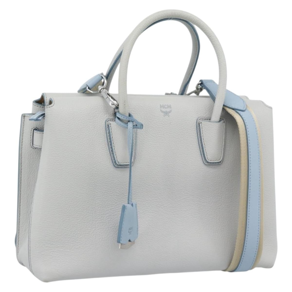 MCM Milla Leather, Gray, Leather, Handbag