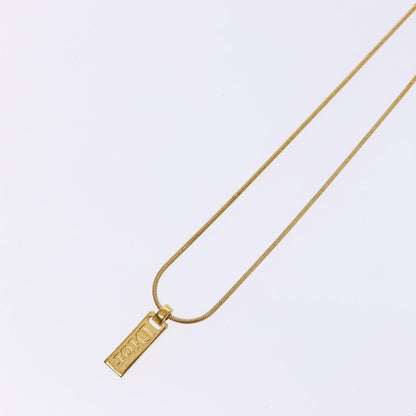 Christian Dior Dior Letters Necklace Metal, GOLD, METAL, Necklace