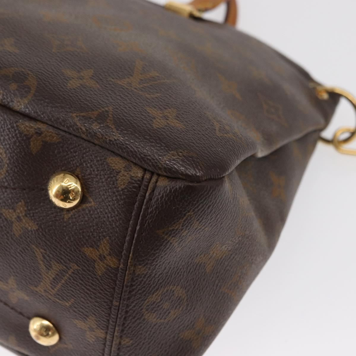Louis Vuitton Pallas Tote Monogram Canvas with Leather, BROWN, CANVAS, Tote bag