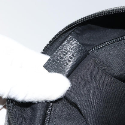 Gucci Zip Messenger Bag GG Denim, BLACK, CANVAS, Shoulder bag