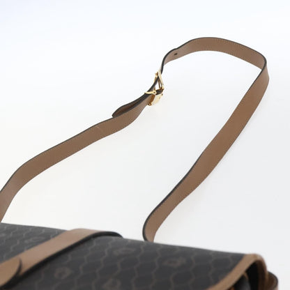 Christian Dior Vintage Honeycomb Shoulder Bag Canvas and Leather, BLACK, CANVAS, Shoulder bag