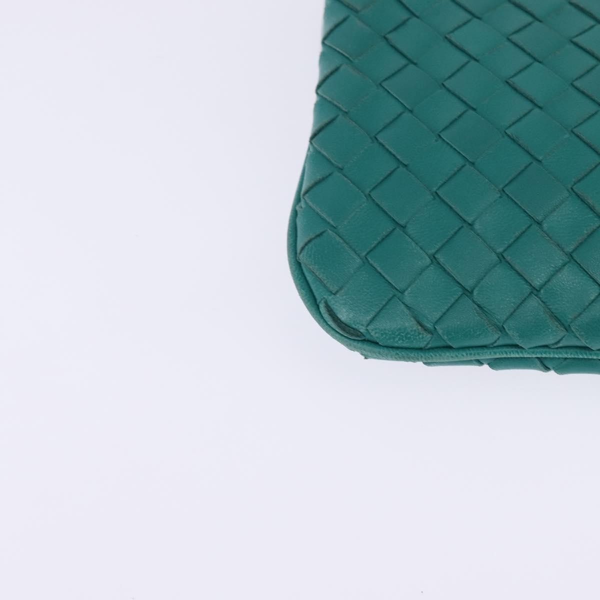 Bottega Veneta Turnlock Crossbody Bag Intrecciato Nappa, TURQUOISE, LEATHER, Crossbody bag