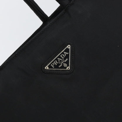 Prada Vintage Tote Nylon, BLACK, NYLON, Tote bag