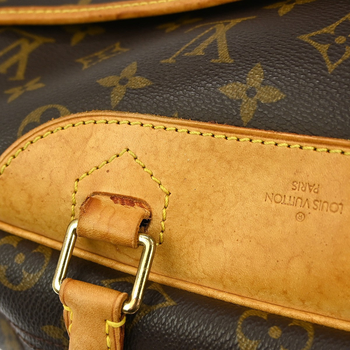 Louis Vuitton Deauville Handbag Monogram Canvas, BROWN, CANVAS, Handbag