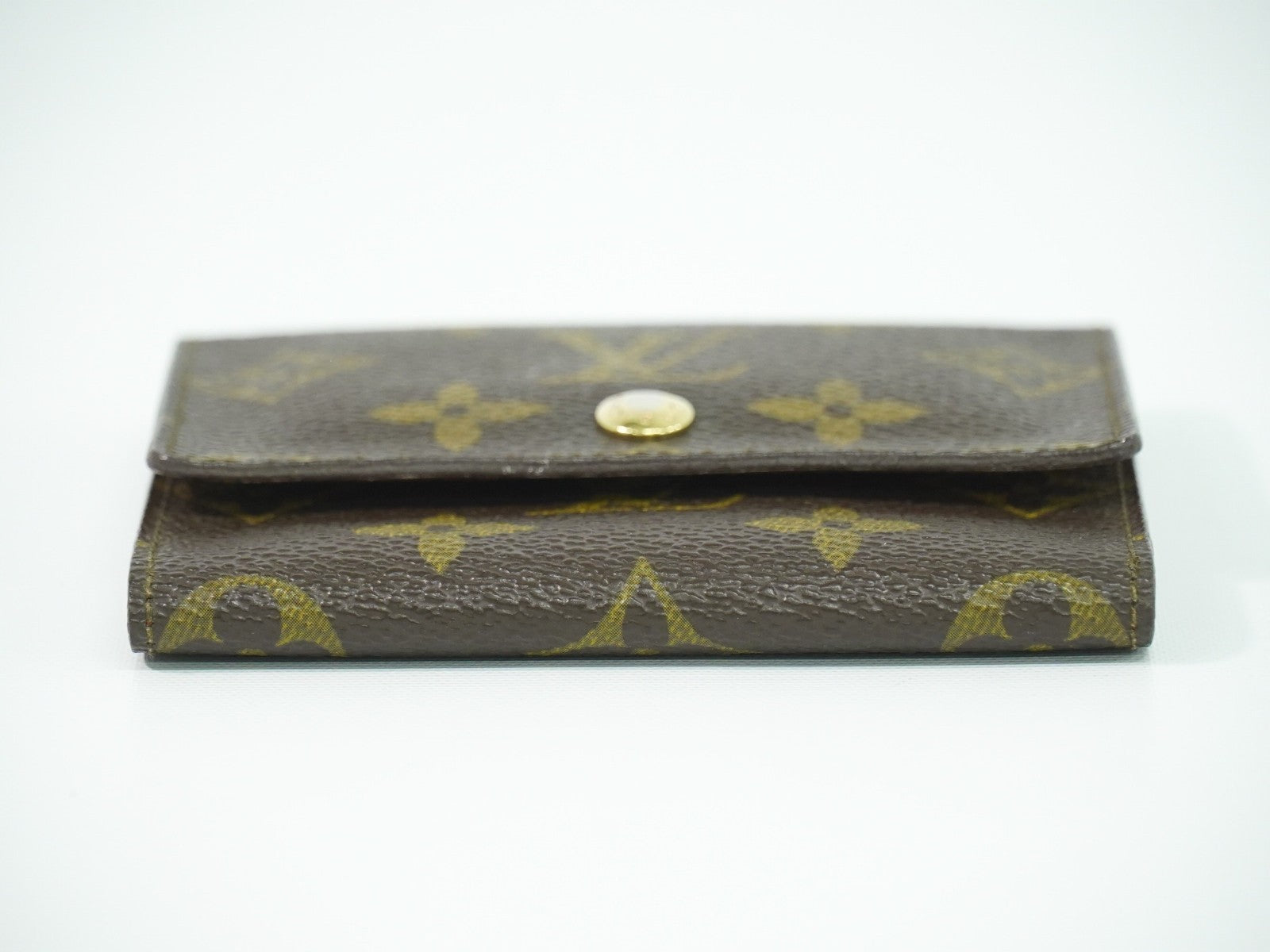 Louis Vuitton Porte Tresor Etui Papiers Wallet Monogram Canvas, BROWN, CANVAS, Card Holders