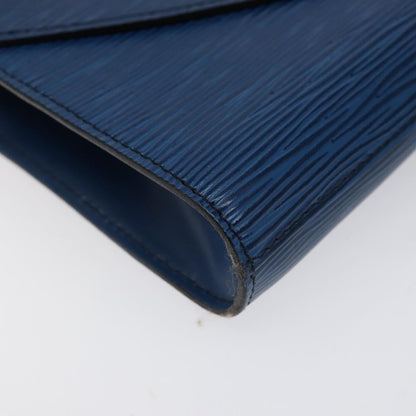 Louis Vuitton Art Deco Clutch Epi Leather, BLUE, LEATHER, Clutche & pouche