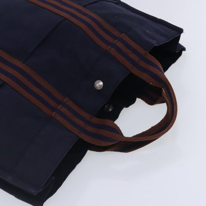 Hermes Fourre-tout Herline Fourre-tout Herline, NAVY, CANVAS, Tote bag