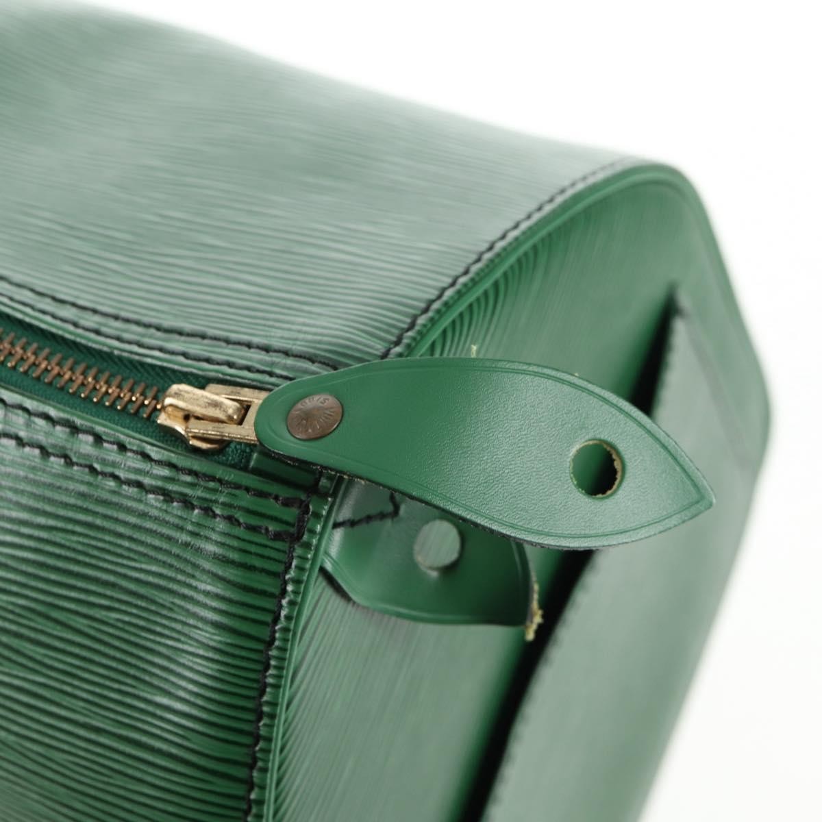 Louis Vuitton Speedy Handbag Epi Leather, GREEN, LEATHER, Handbag