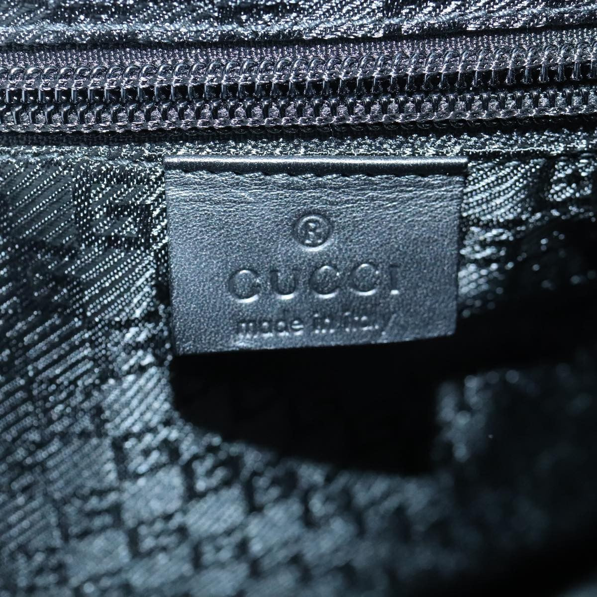 Gucci Gucci logo shoulder bag Canvas, BLACK, CANVAS, Shoulder bag